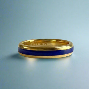 Ali'i 4mm Ring Band in 18K Yellow Gold in size 7 1/2