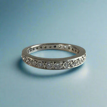 Load image into Gallery viewer, Diamond Ring Guard in 14K White Gold in size 5 3/8
