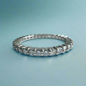 Diamond Ring Guard / Eternity Band 2mm in Platinum in size 7