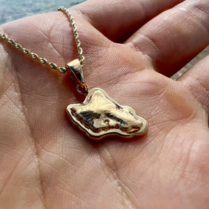 Gold Oahu pendant 