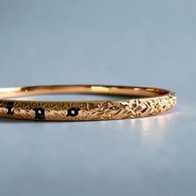 Load image into Gallery viewer, Hibiscus 4mm "Kuuipo" Bangle Bracelet in 18K Pink Gold in size 7 1/2
