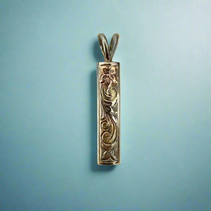 Hawaiian Hakulei Tricolor Gold Pendant 