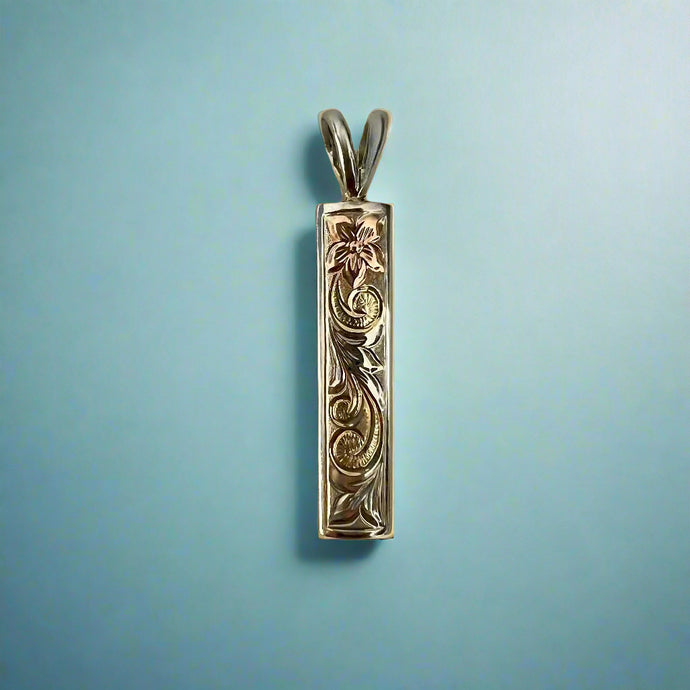 Hawaiian Hakulei Tricolor Gold Pendant 