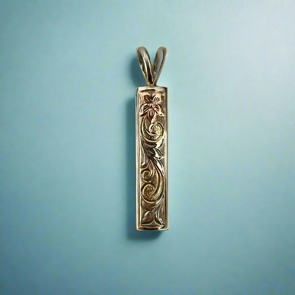 Hawaiian Hakulei Tricolor Gold Pendant 