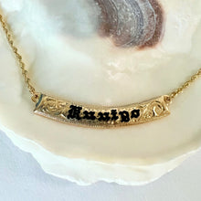 Load image into Gallery viewer, Old English 6mm &quot;Kuuipo&quot; Hawaiian Necklace in 14K Yellow Gold
