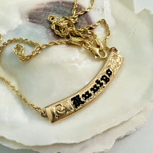 Load image into Gallery viewer, Old English 6mm &quot;Kuuipo&quot; Hawaiian Necklace in 14K Yellow Gold
