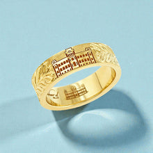 Load image into Gallery viewer, Iolani Maile 6mm Ring in 14K Yellow Gold in size 6
