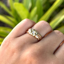 Load image into Gallery viewer, Two-tone Something Romantic Hawaiian Flower Ring with Diamond in 14K Gold
