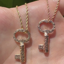 Load and play video in Gallery viewer, Hawaiian Key pendants with engraving 
