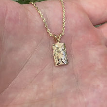 Load and play video in Gallery viewer, Plumeria w/ Leaves Hawaiian Pendant in 14K Yellow Gold
