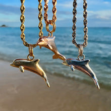 Load image into Gallery viewer, Dolphin Charm in 14K Yellow Gold
