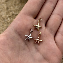 Load image into Gallery viewer, Starfish Charm in 14K Yellow, Pink or White Gold
