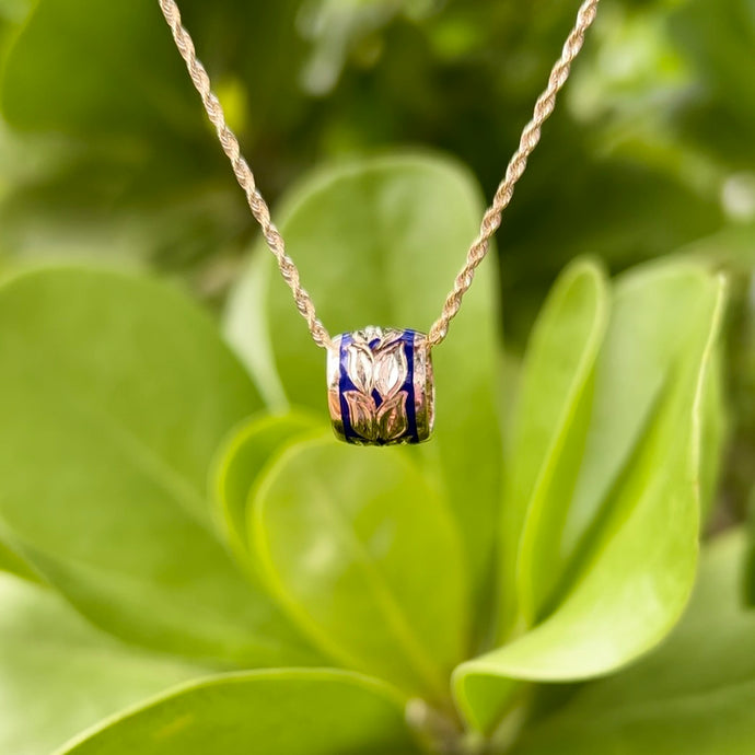 Large Ali'i Hawaiian Bead with Maile Design 
