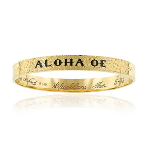 Hawaiian outlet gold bangle