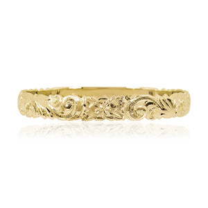 Deep Cut Old English 10mm Bangle - Philip Rickard