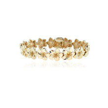 Load image into Gallery viewer, Large Plumeria Link Bracelet - Philip Rickard
