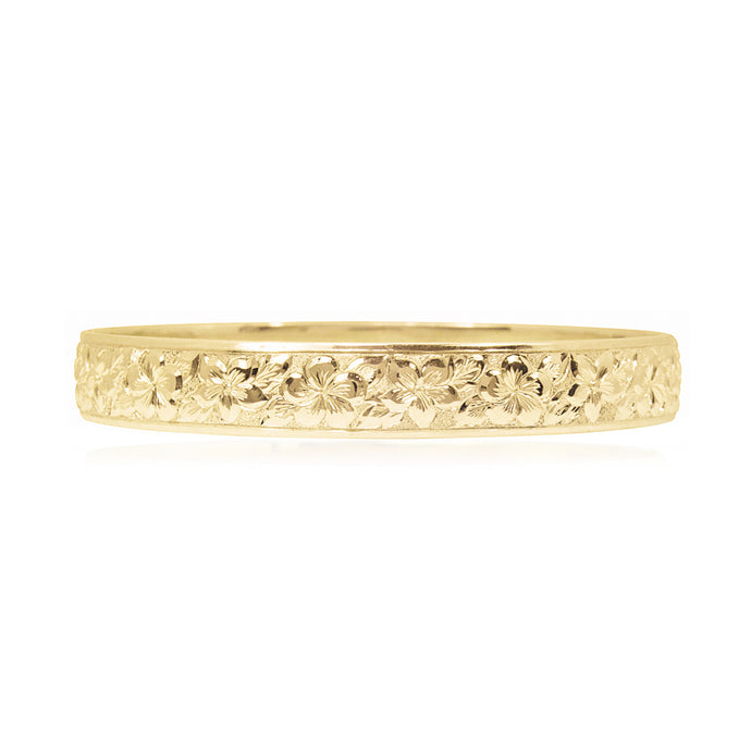 Hibiscus & Plumeria 10mm Bangle - Philip Rickard