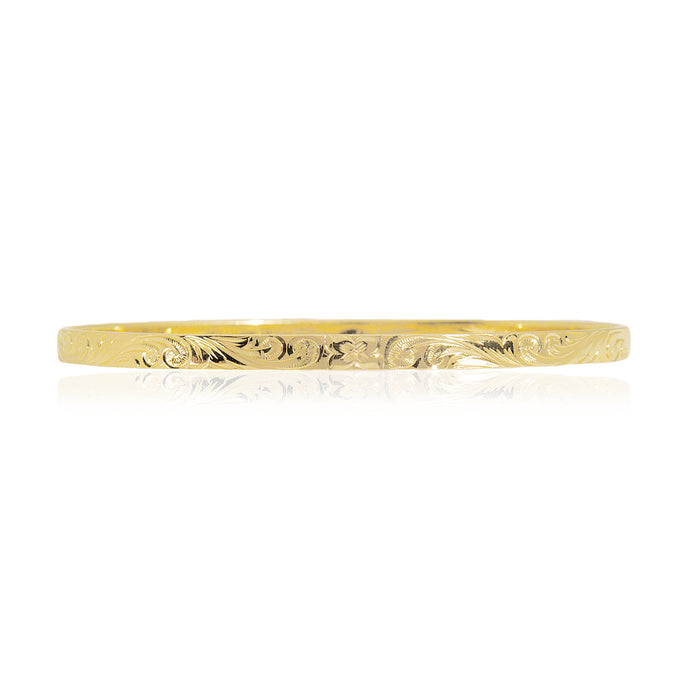 Old English 4mm Flat Bracelet - Philip Rickard