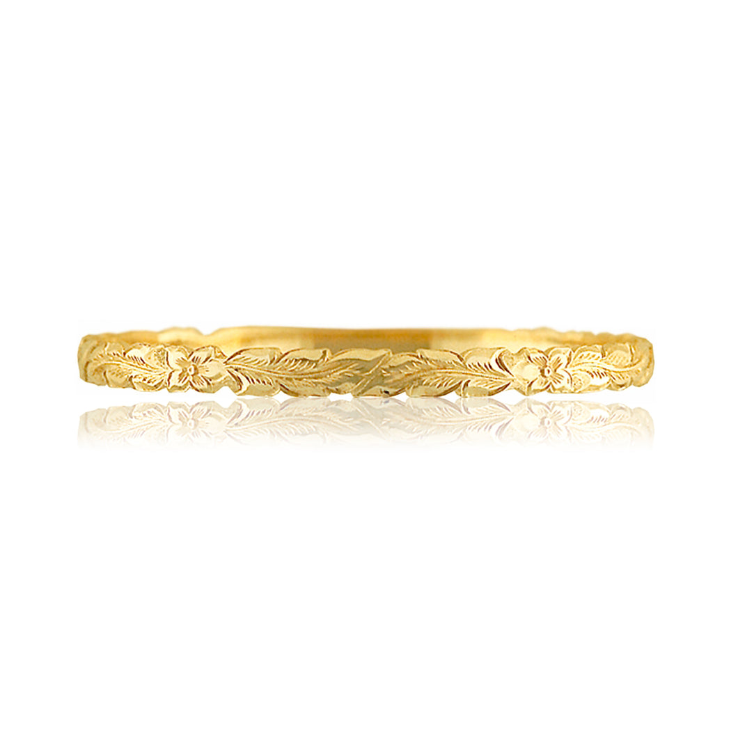 Long Leaf Maile 6mm Bangle - Philip Rickard