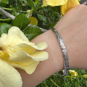 Platinum Hawaiian Heirloom Bracelet