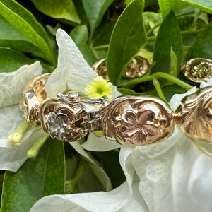 Hawaiian gold link bracelet 