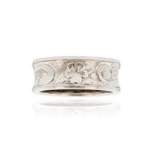 Old English Concave 8mm Ring - Philip Rickard