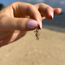 Load image into Gallery viewer, Seahorse Charm in 14K Yellow Gold
