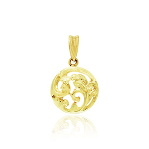 Old English Round Filigree Pendant - Philip Rickard