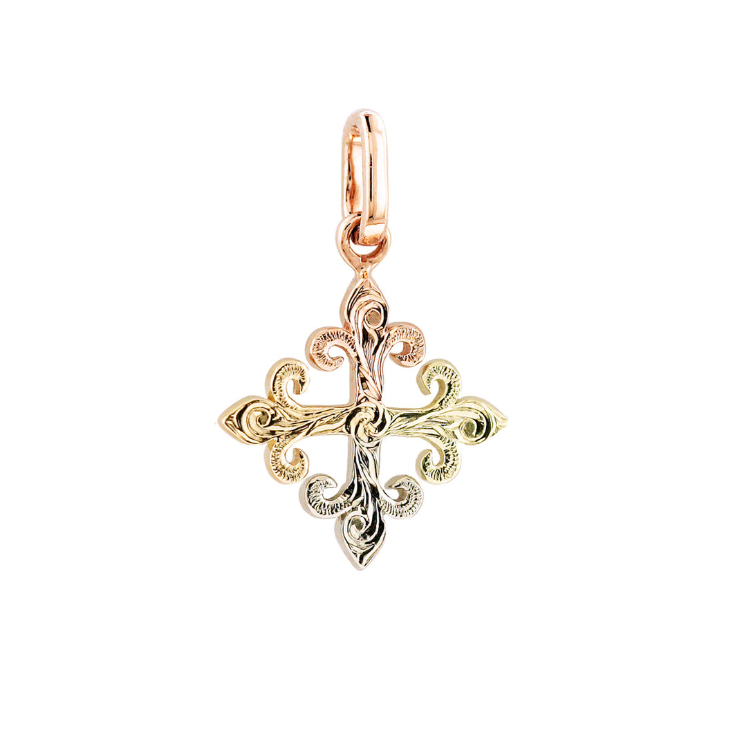 Large Multi-Color Fleur De Lys Pendant - Philip Rickard