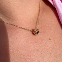 Load image into Gallery viewer, Round Slider Hawaiian Necklace w/ Blue Sapphire
