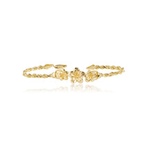 Load image into Gallery viewer, Three Plumeria ID Hawaiian Bracelet 

