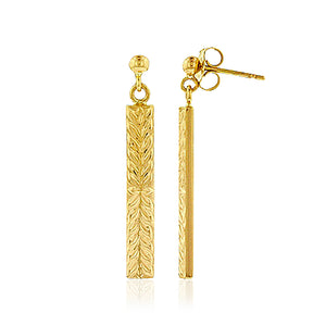 Iolani Maile 4mm Dangle Earrings - Philip Rickard