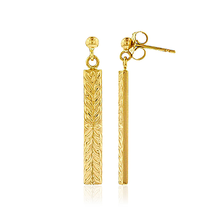 Iolani Maile 4mm Dangle Earrings - Philip Rickard