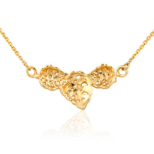 Small 3 Monstera Necklace - Philip Rickard