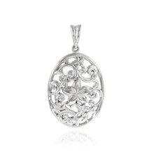 Load image into Gallery viewer, Large Oval Scroll Filigree Pendant - Philip Rickard
