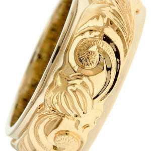 Two-Tone 10mm Ring w/ Petroglyph Turtle - Philip Rickard