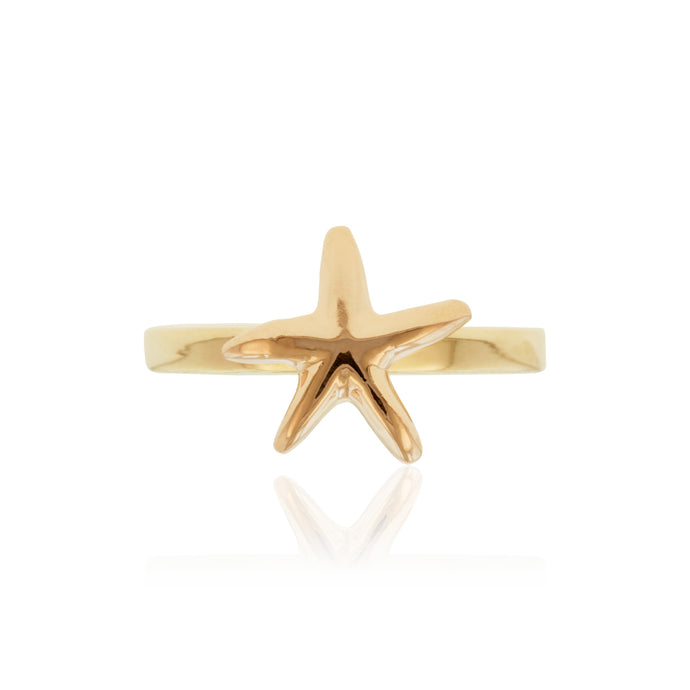 Two-Tone Starfish Ring - Philip Rickard