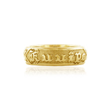 Load image into Gallery viewer, Raised 6mm Name Ring - Philip Rickard
