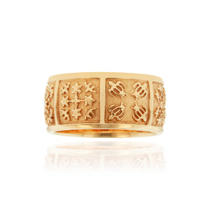 Hawaiian Quilt 10mm Ring - Philip Rickard