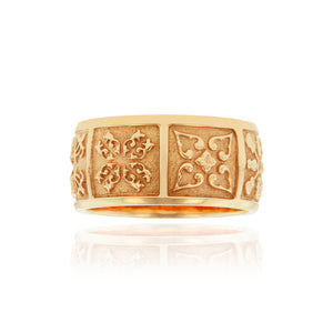 Hawaiian Quilt 10mm Ring - Philip Rickard