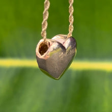 Load image into Gallery viewer, Large Hawaiian Heart Slider w/ Enamel Flower and Diamond
