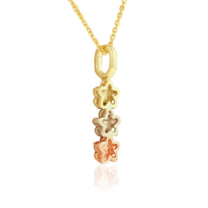 Multi-Color Small Plumeria Pendant - Philip Rickard