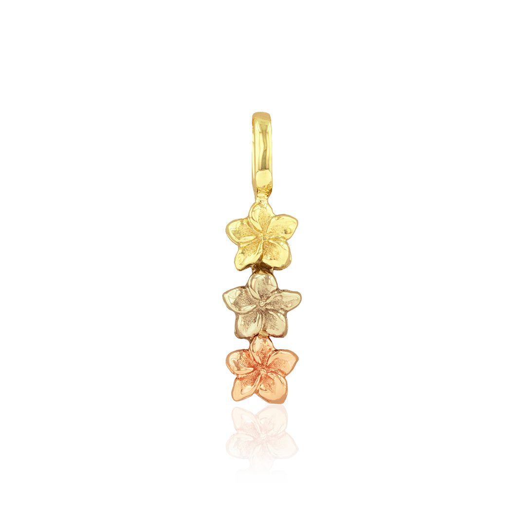 Multi-Color Small Plumeria Pendant - Philip Rickard