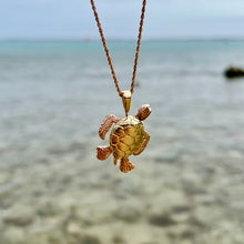 Load image into Gallery viewer, Large Turtle w/ Moveable Body Parts in 14K Yellow &amp; Pink Gold

