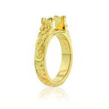 Load image into Gallery viewer, Old English &amp; Plumeria 4mm French Mount - Philip Rickard
