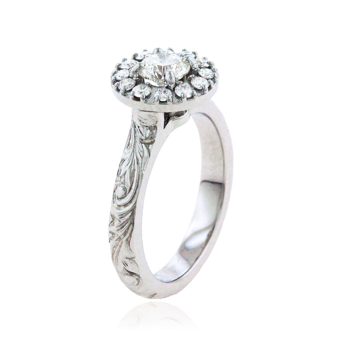 Hulani Old English 3mm Ring - Philip Rickard