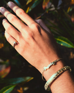 Raised Mokihana Berry 8mm Bangle - Philip Rickard