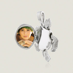 Large Turtle locket w/ moveable body parts - Philip Rickard